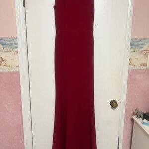 Elegant Red Evening Gown